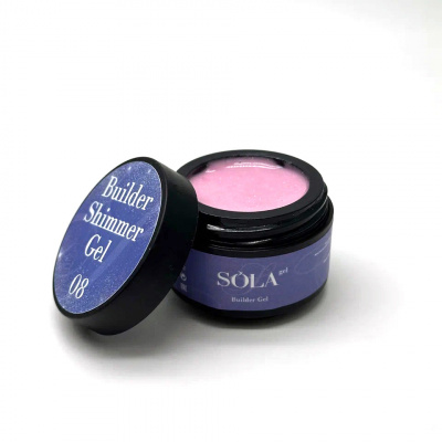 Моделирующий гель Builder Shimmer Gel 08 SOLAlove, 50гр